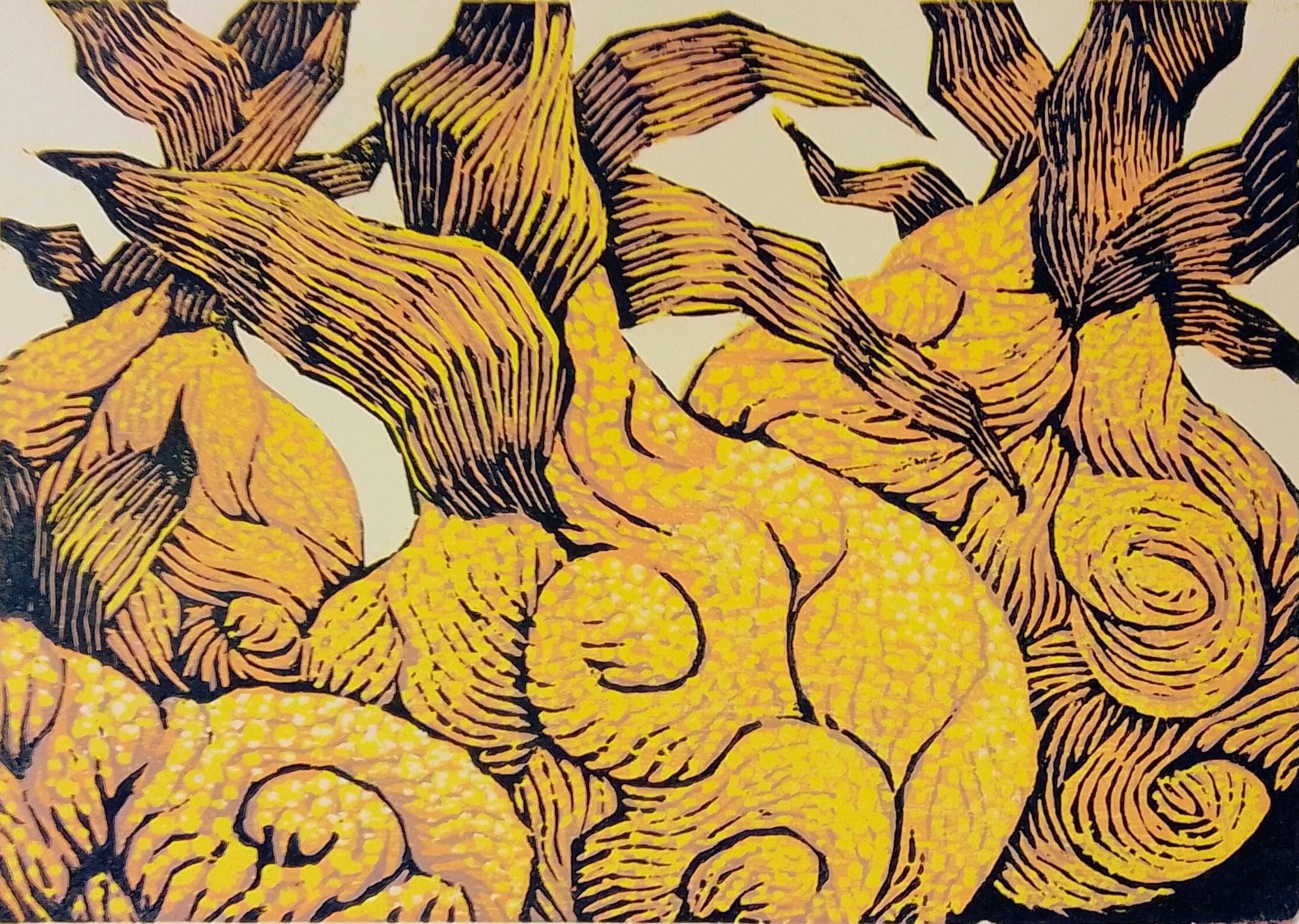 真作 橋本広喜 シルクスクリーン 「石部桜」 直筆サイン 石部桜」 | e-Gallery 版画 shop