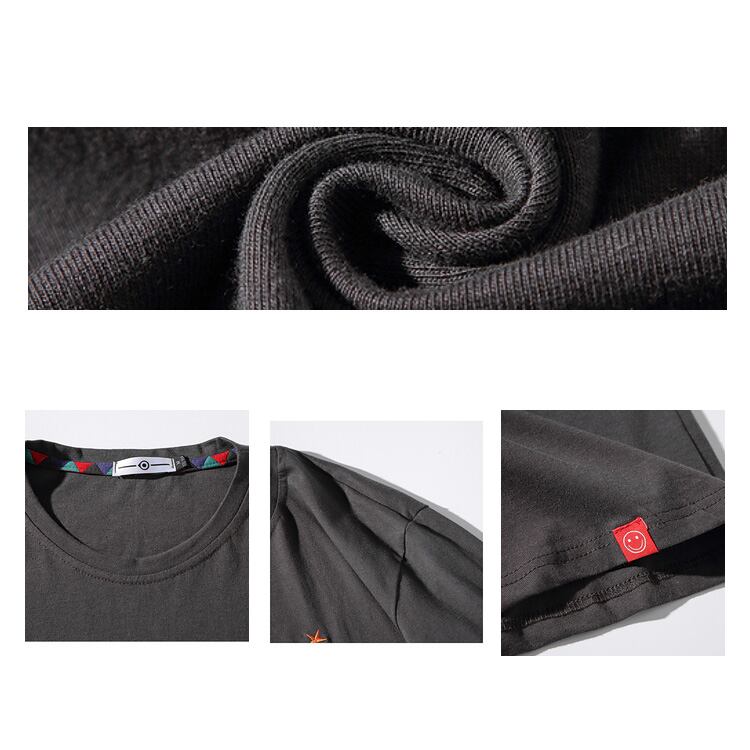 ★EMBROIDERED ROUND NECK T-SHIRT(unisex)☝　　　07131