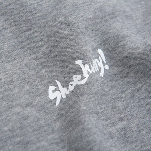 SHOEHURRY! SMALL LOGO SWEAT HOODIE (HEATHER GRAY/WHITE) | 裏起毛パーカー(ヘザーグレー/ホワイト)