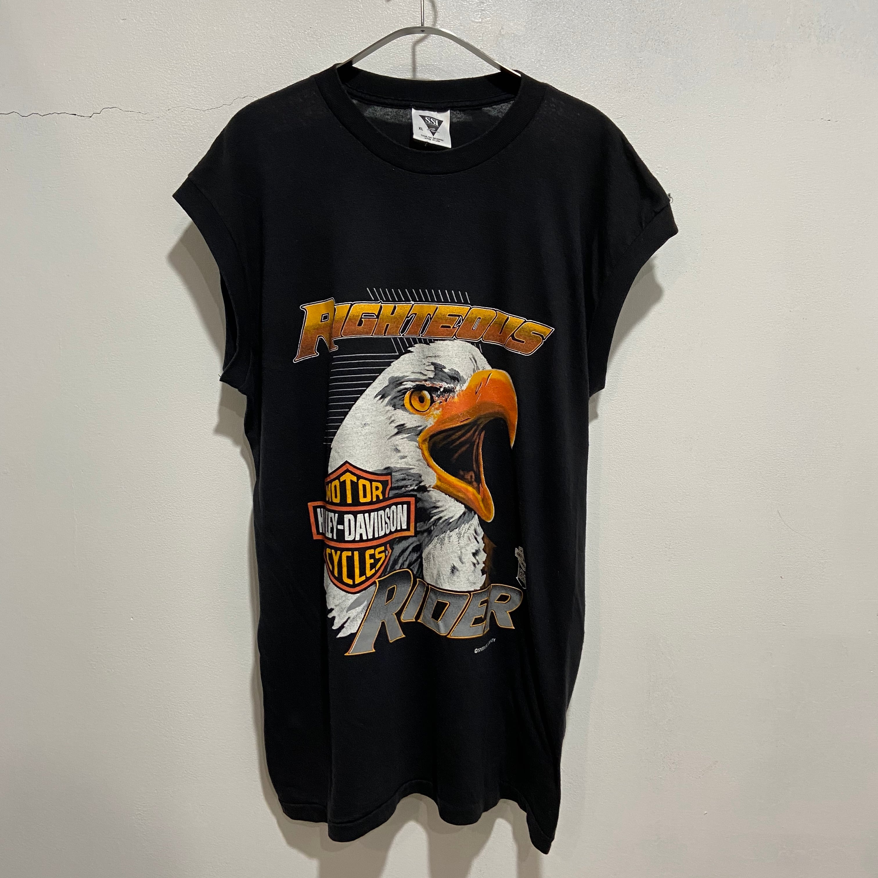 【超希少】80's Vintage ハーレーダビッドソン ノースリーブ Tシャツ