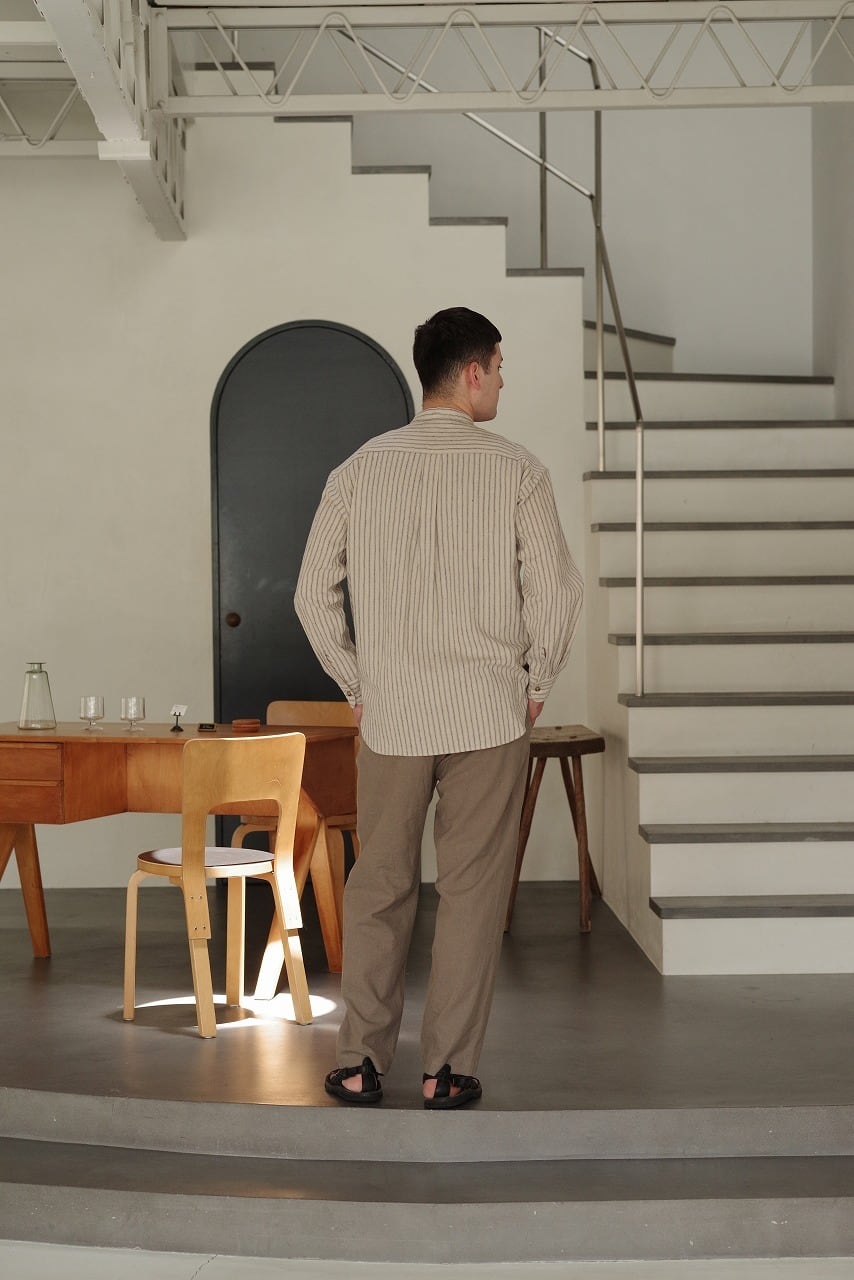 KOMETSUNAGI Stripe L/S Shirt