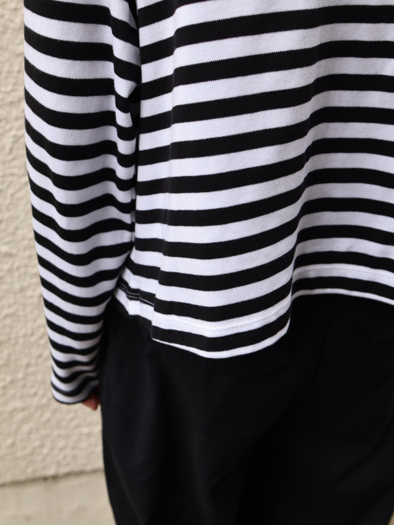 cropped border cardigan