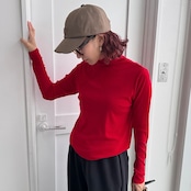 フロントダブルハイネックシアーPO/レッド