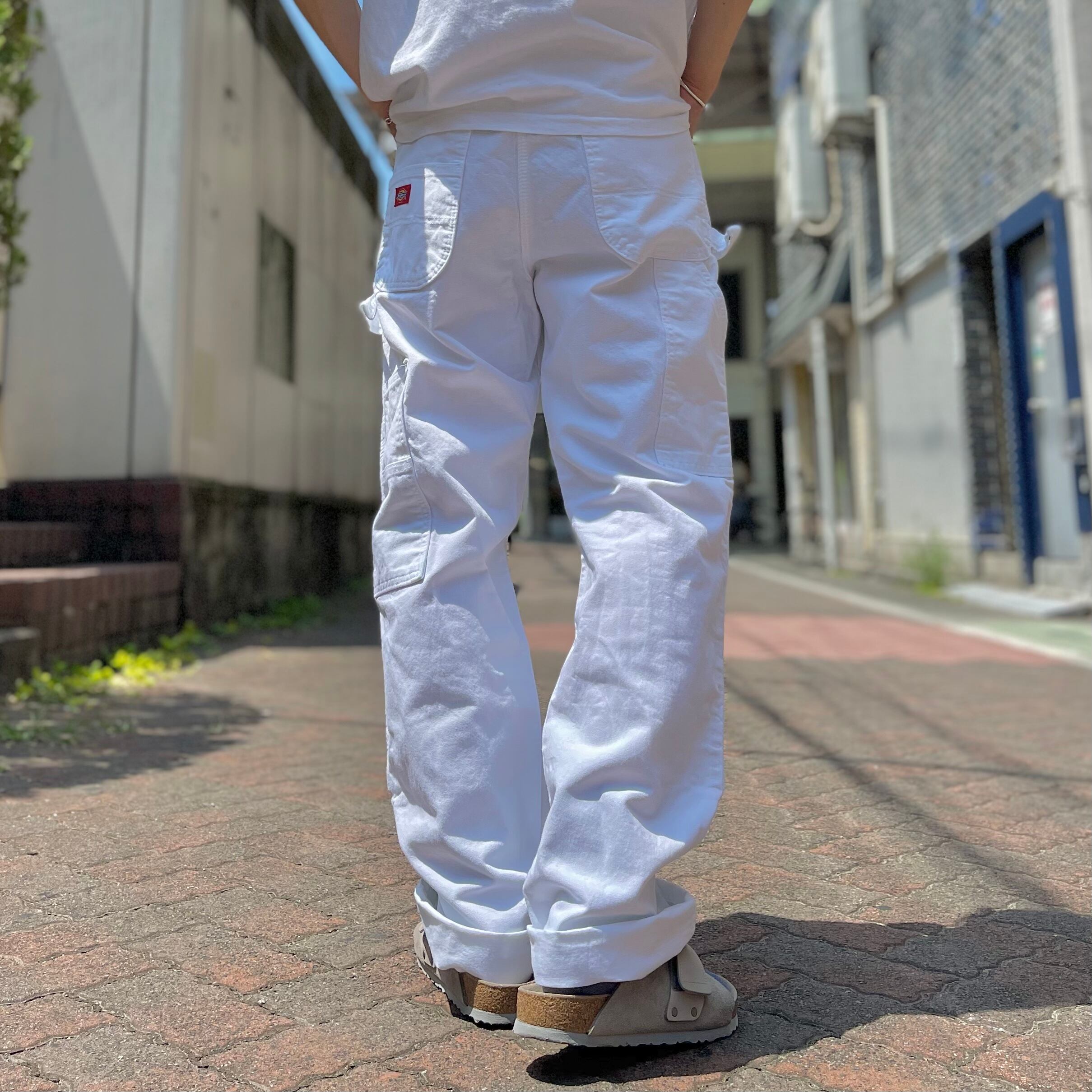 デッドストック Dickies 874 ワークパンツ W44L32 水色