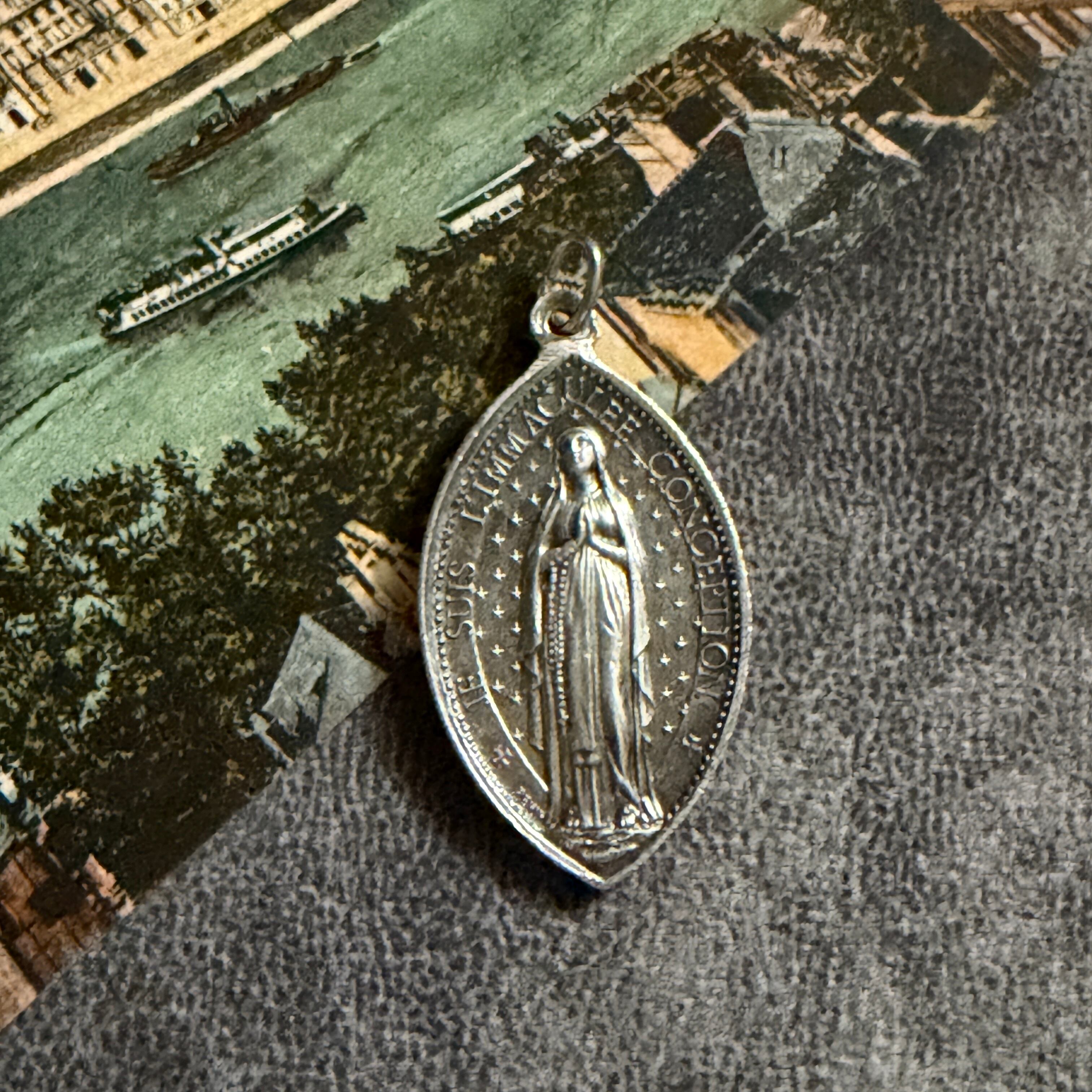 ルルドのマリア | Antique medaille Mary