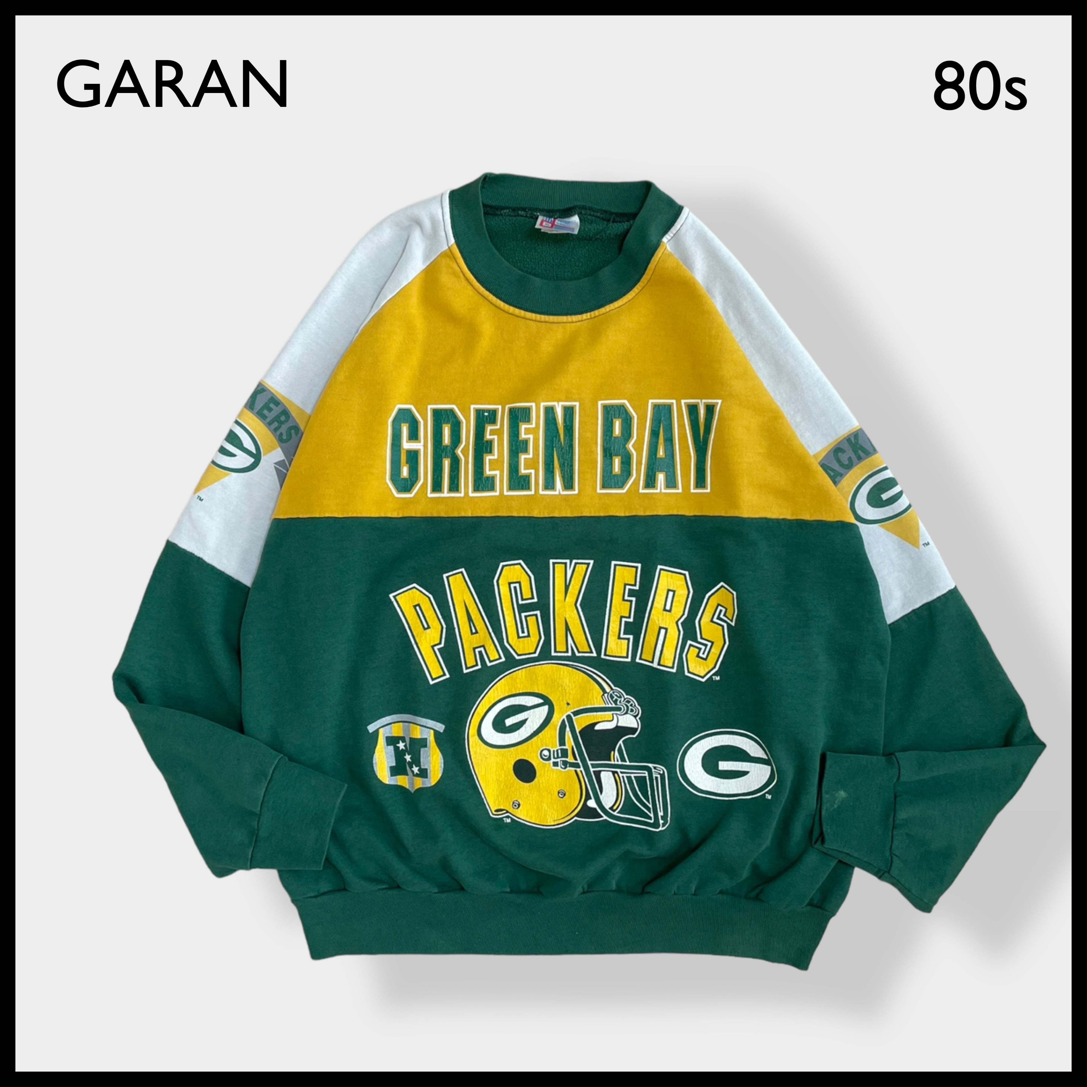 GARAN】80s 90s USA製 NFL GREENBAY PACKERS グリーンベイ・パッカーズ ...