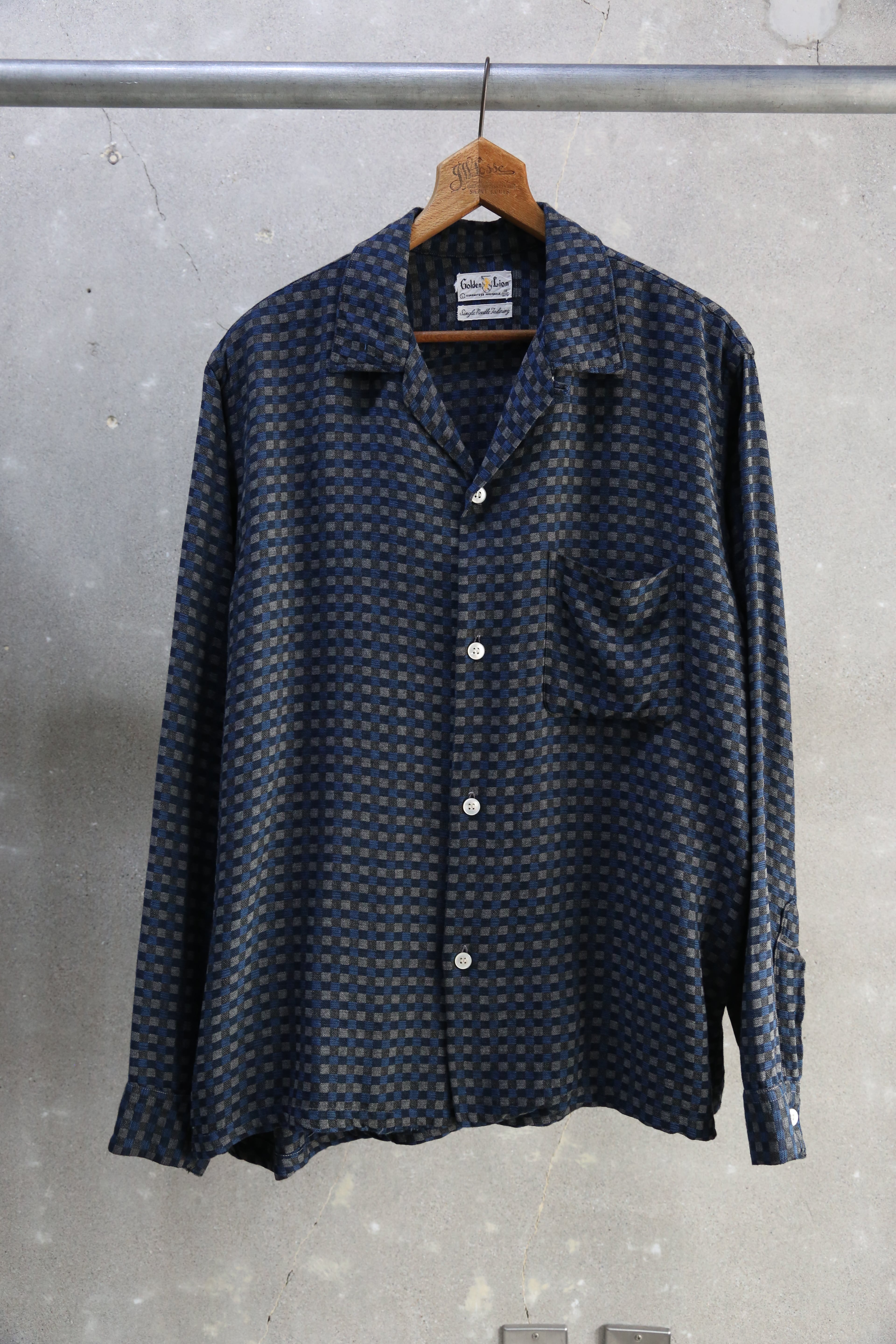 70s【Pendleton】Wool Open Collar Shirt USA製 | the Holic vintage