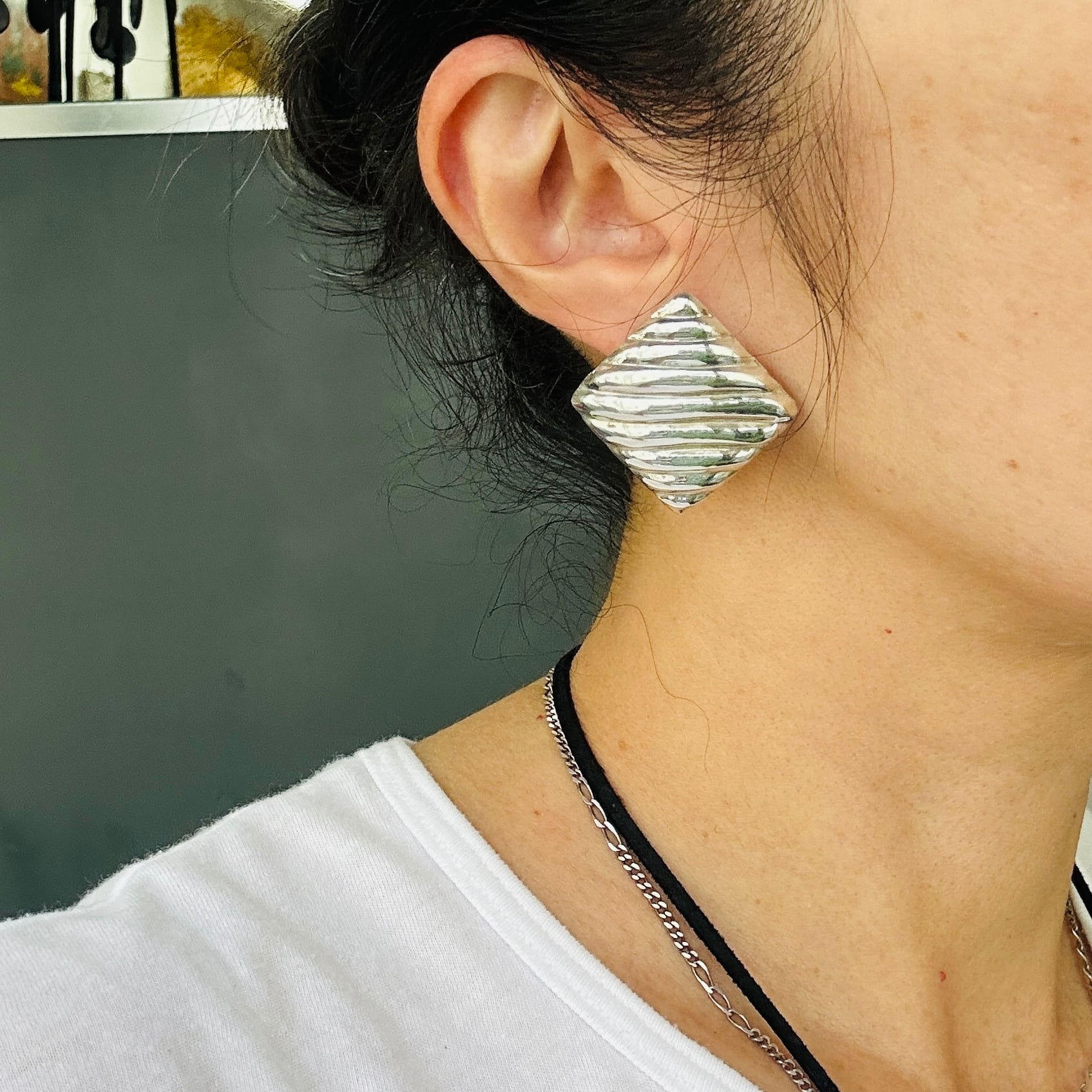 シルバー925 シマシマピアス | Milo Antiques & Vintage