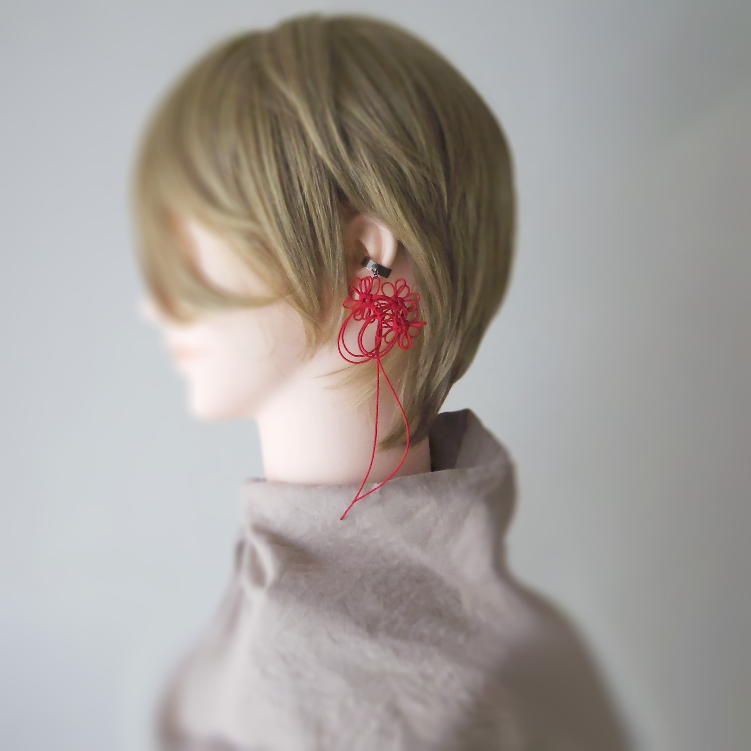 かたっぽイヤーカフ「あではなもゆる」