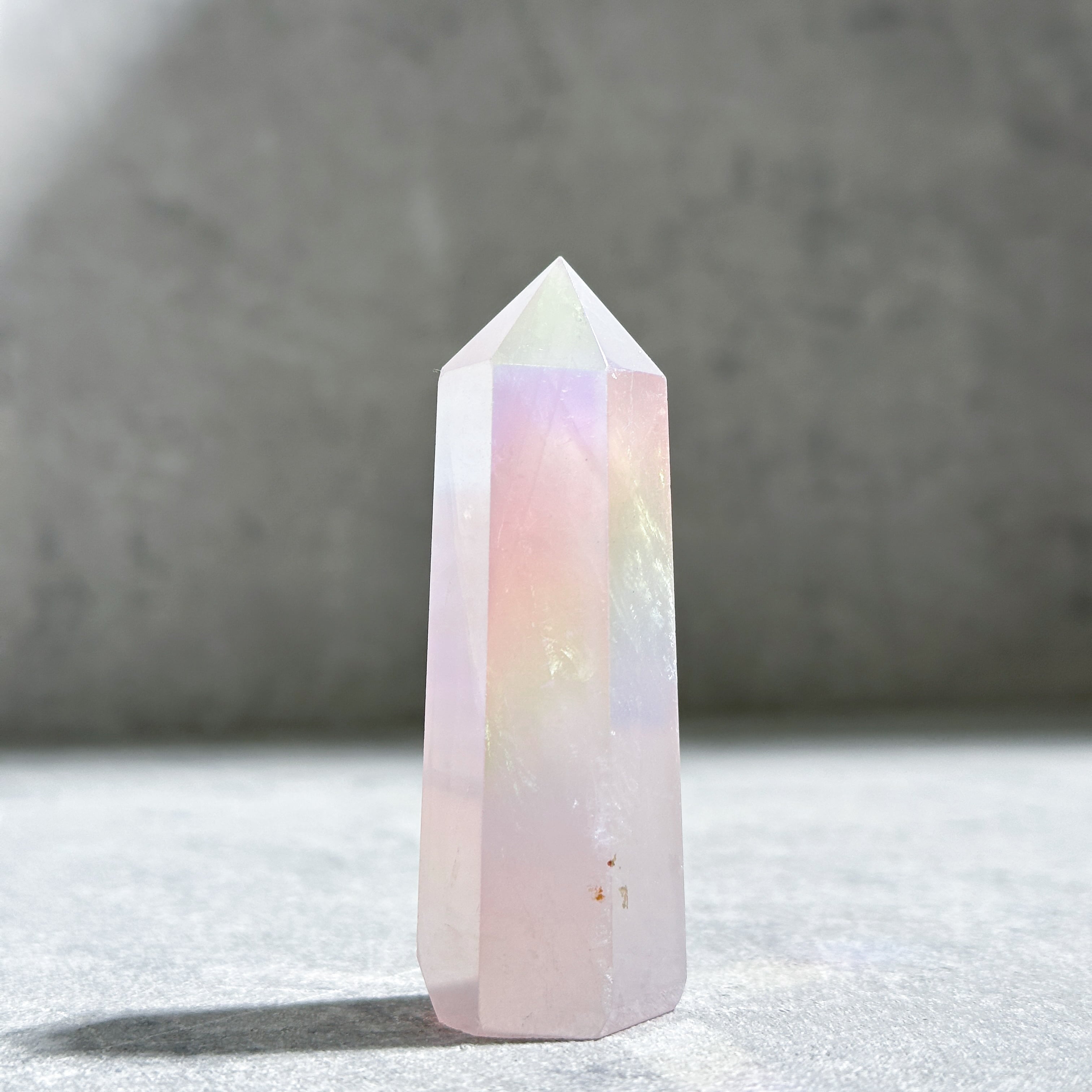 エンジェルオーラローズクォーツ タワー01✧ Angel Aura Rose quartz ✧天然石・鉱物・パワーストーン