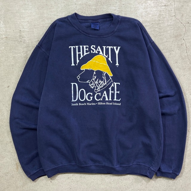 THE SALTY DOG CAFE アニマルプリント スウェットシャツ イヌ 