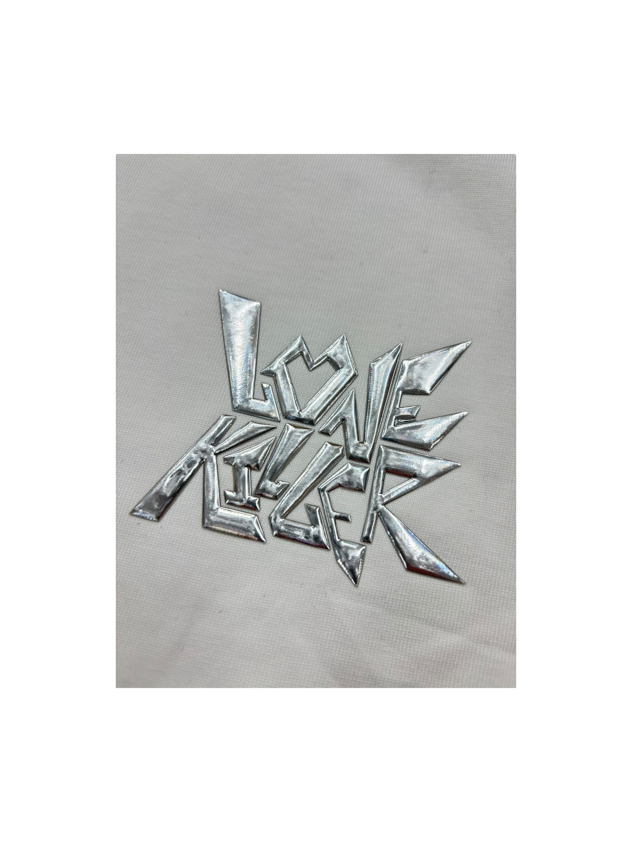 【LOVE KILLER】metallic logo T-shirt (2color)