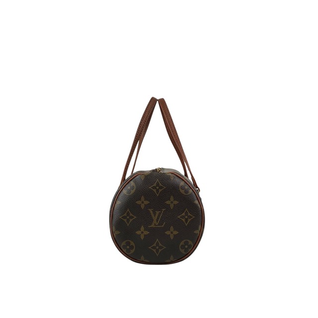 LOUIS VUITTON ルイヴィトン パピヨン モノグラム ハンドバッグ ブラウン レザー ロールバッグ vintage ヴィンテージ オールド y5yhcy