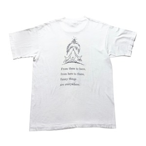 vintage 1990’s Dr.Seuss both sides print tee “One fish,two fish,red fish,blue fish”
