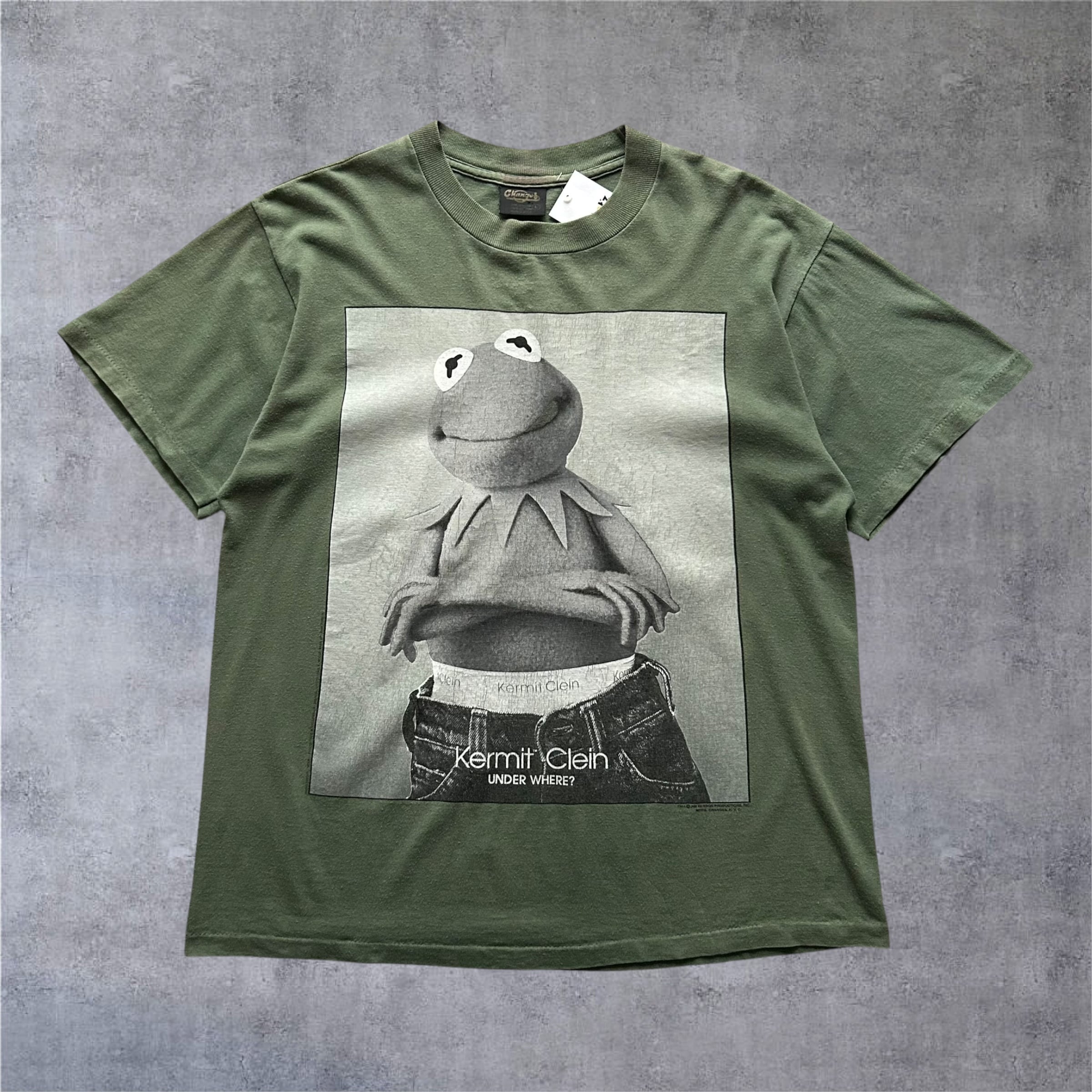1990s Canges Kermit The Flog "Calvin Klein Parody" T-shirt【高円寺店】