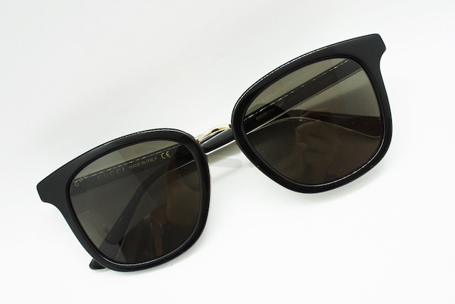 【朝倉未来さん着用】GUCCI サングラス GG0851SK 002 ウェリントン グッチ シェリーライン テキストロゴ ITALY イタリア製 正規品-4枚目