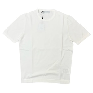 GranSasso(グランサッソ) Short Sleeve Softcotton 12G Crew Neck Knit Tee(58138/18120/001)/WHITE