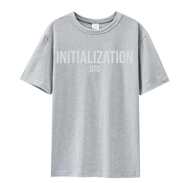INITIALIZATION Acrylart tee Gray 7.4oz