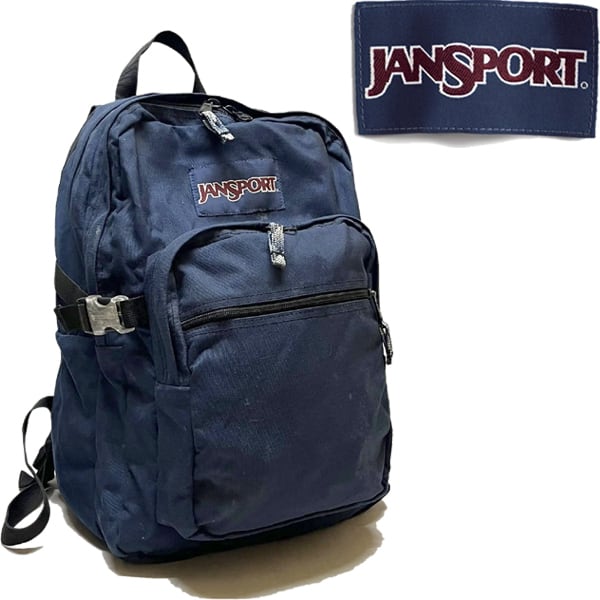 1点物◇ジャンスポーツJSリュックサック紺バックパック古着
