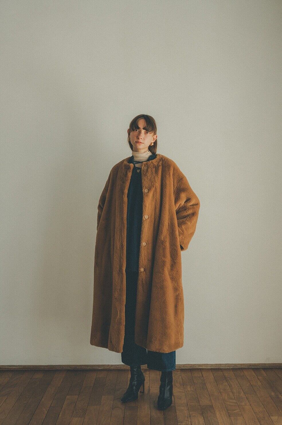 21AW】CLANE クラネ / NO COLLAR LICO FUR 