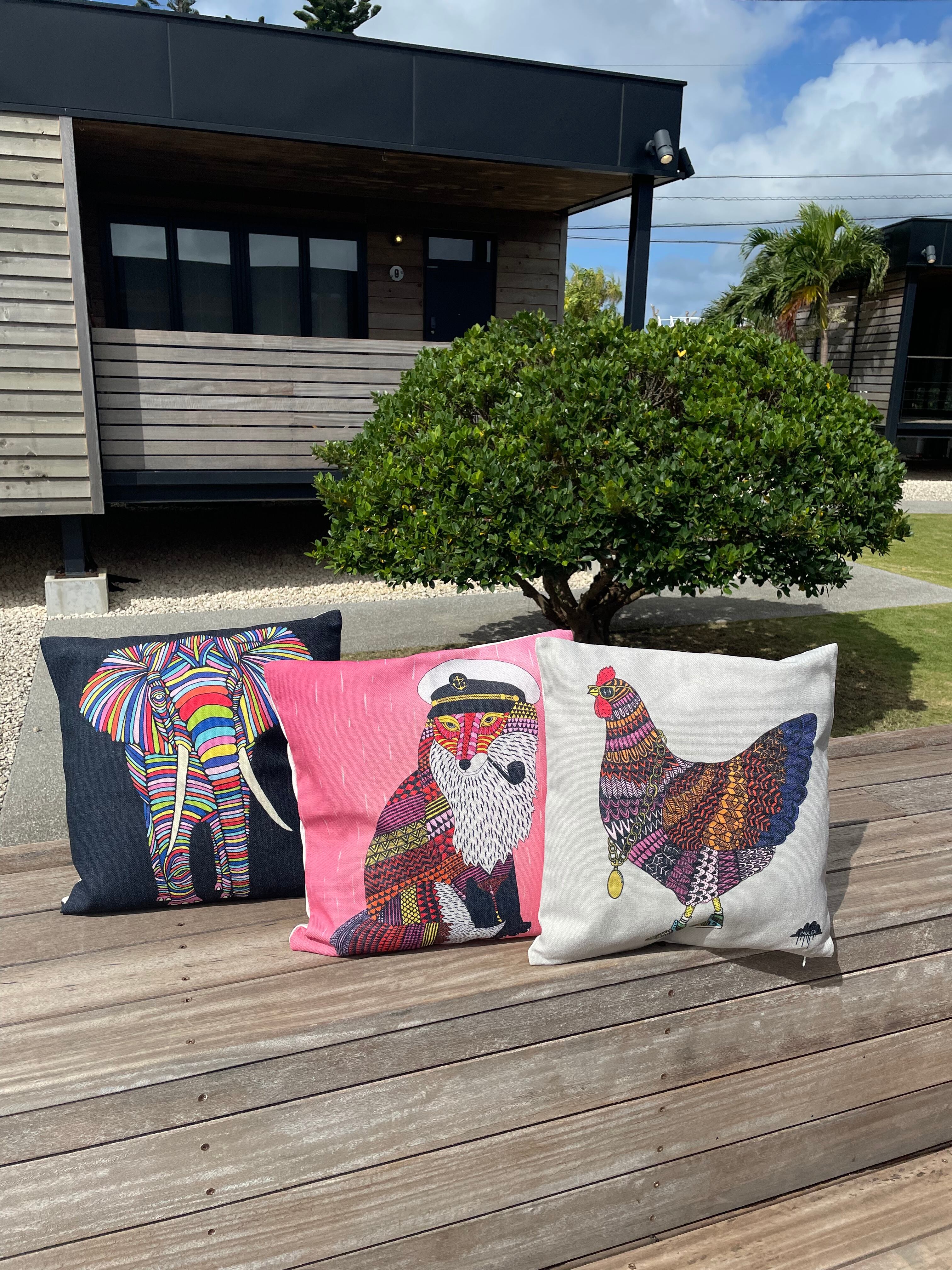 クッションカバー/Fabio the Fox | MULGA THE ARTIST ASIA