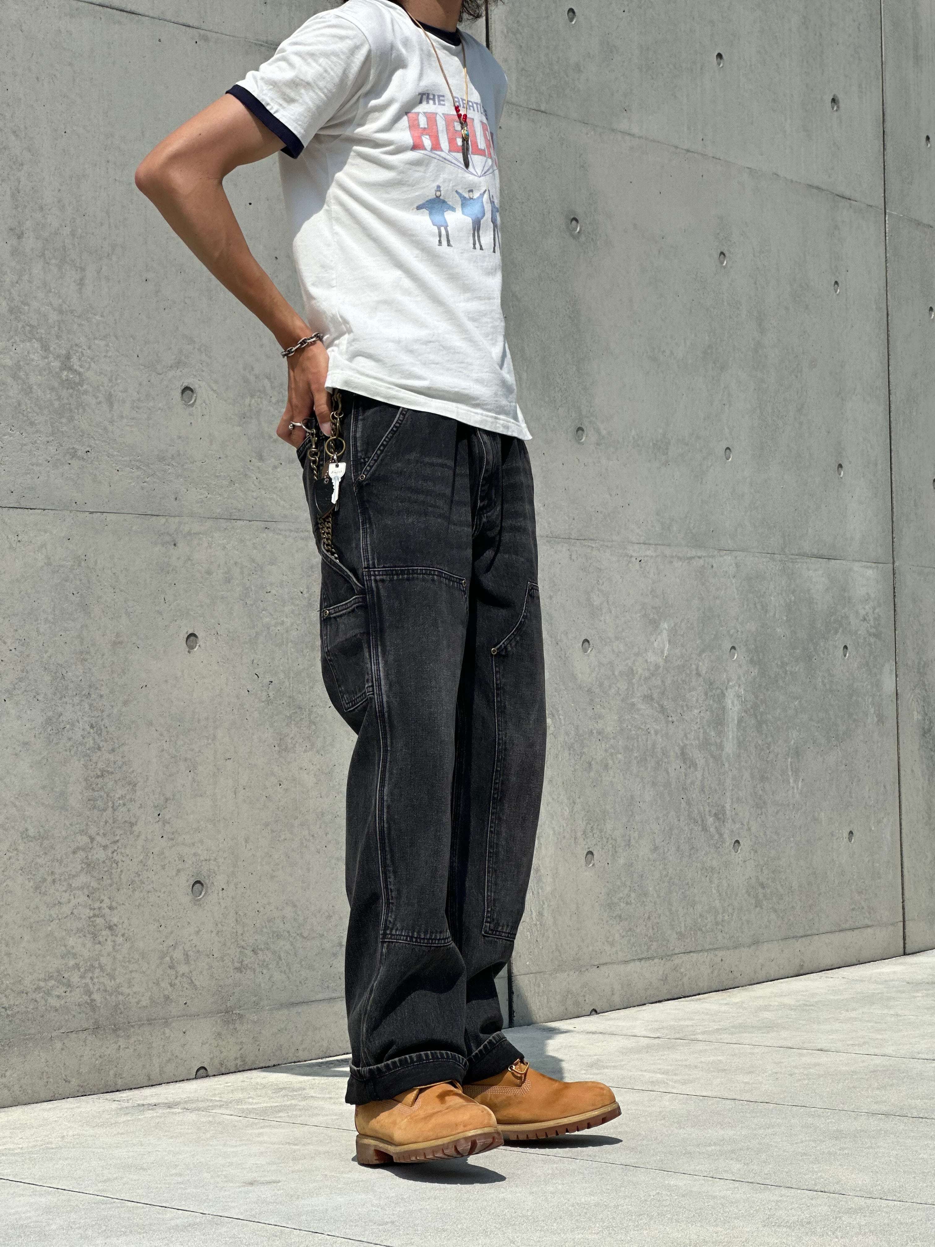 Fade Black Double Knee Pants | 【ボトムス専門店】MODE SPACE