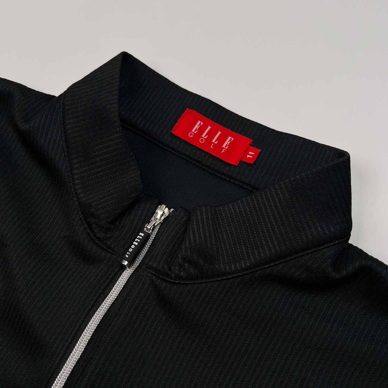 ELLE GOLF エル ゴルフ ハイネック ハーフジップ ドライ 長袖Tシャツ カットソー サイズ 11 /ブラック/レディース