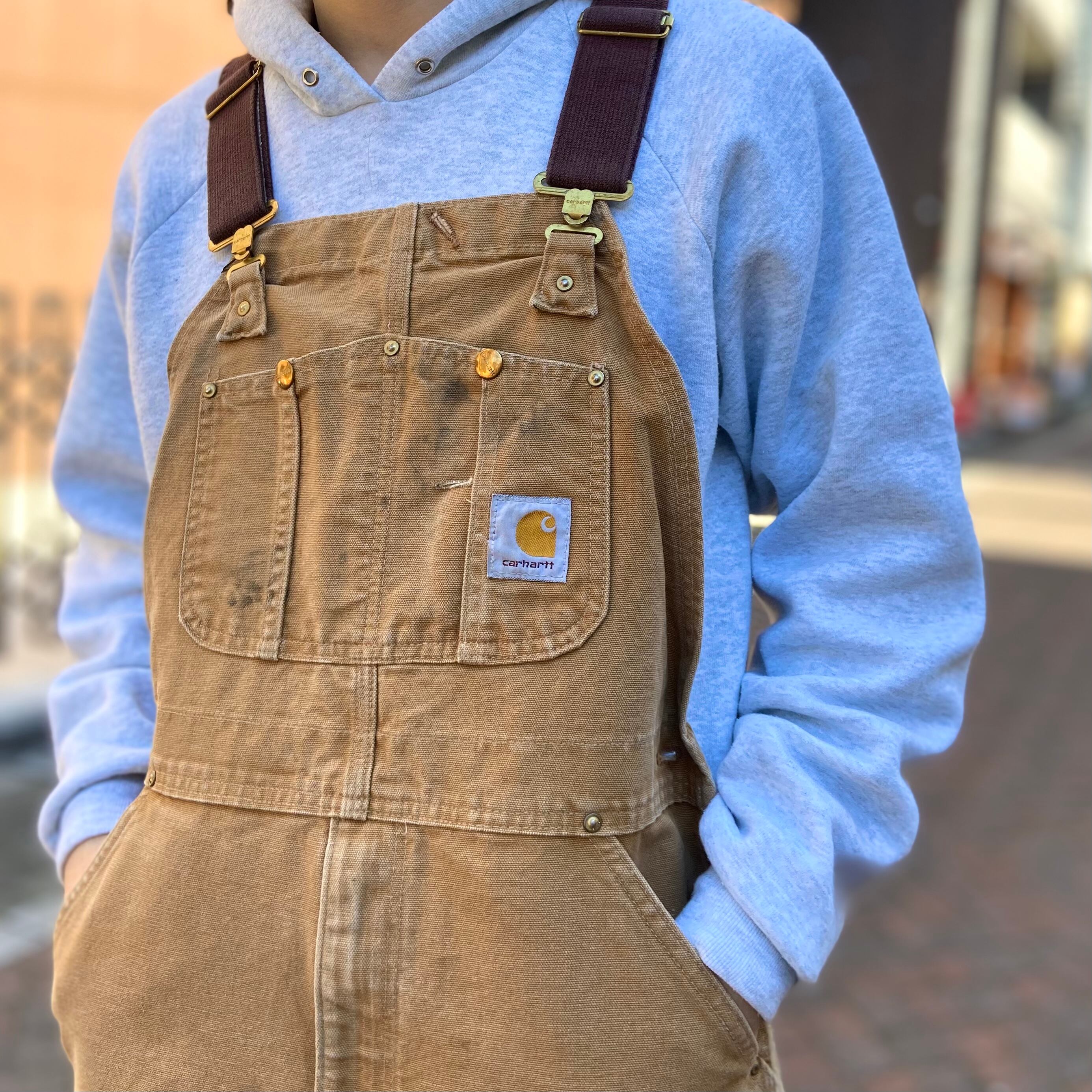 carhartt FRカーハート ダブルニー オーバーオール ダック 40㌅-