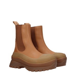 【新品】STELLA MCCARTNEY ステラマッカートニー レディース アンクルブーツ フェイクレザー ブラウン 810248E001389802
