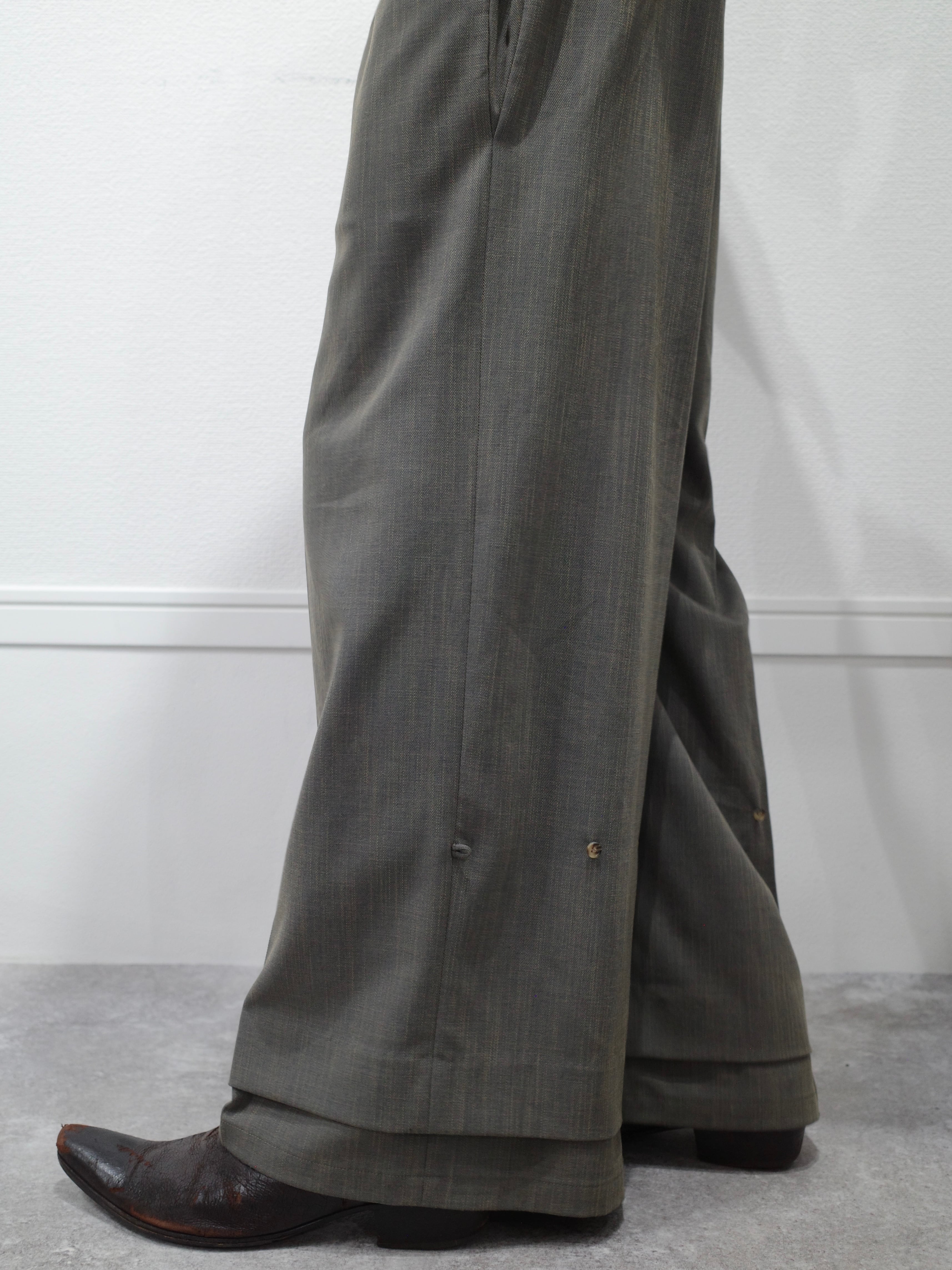 26ss SYUMAN.|Animus. Nu suit trousers(Gray) | ampel