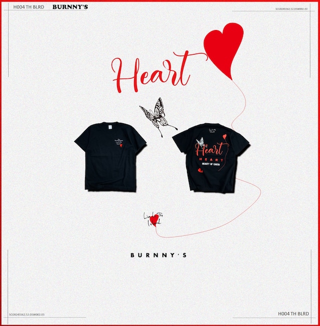 NEW♡HEART半袖Tシャツ：S-2XL