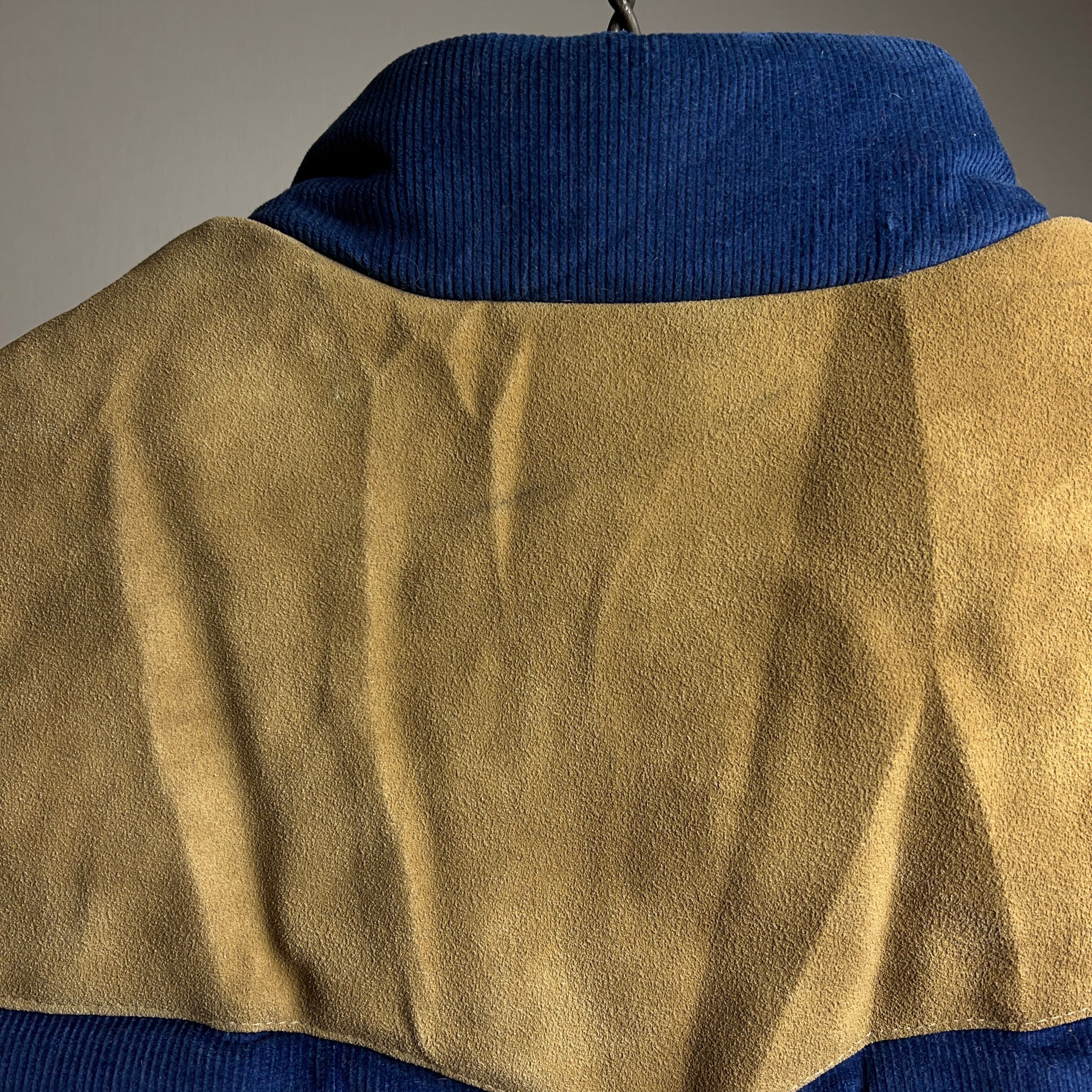 美品 70's~ Levi's Leather×Corduroy Down Vest USA製 70年代 美品 70's~ Levi's Leather×Corduroy Down Vest USA製 70年代