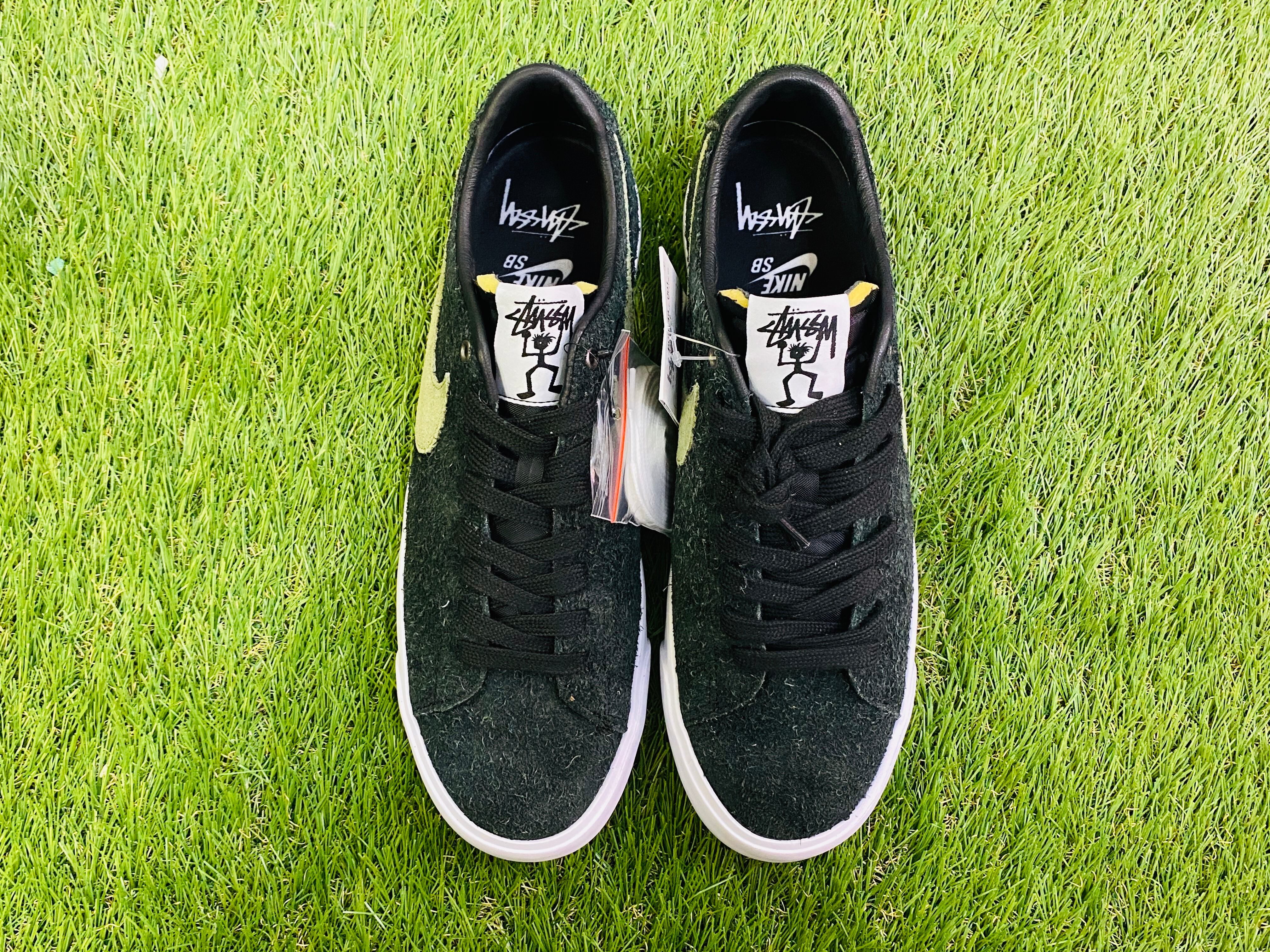 NIKE × STUSSY SB ZOOM BLAZER LOW QS 29cm BQ6449-001 80JH8121 