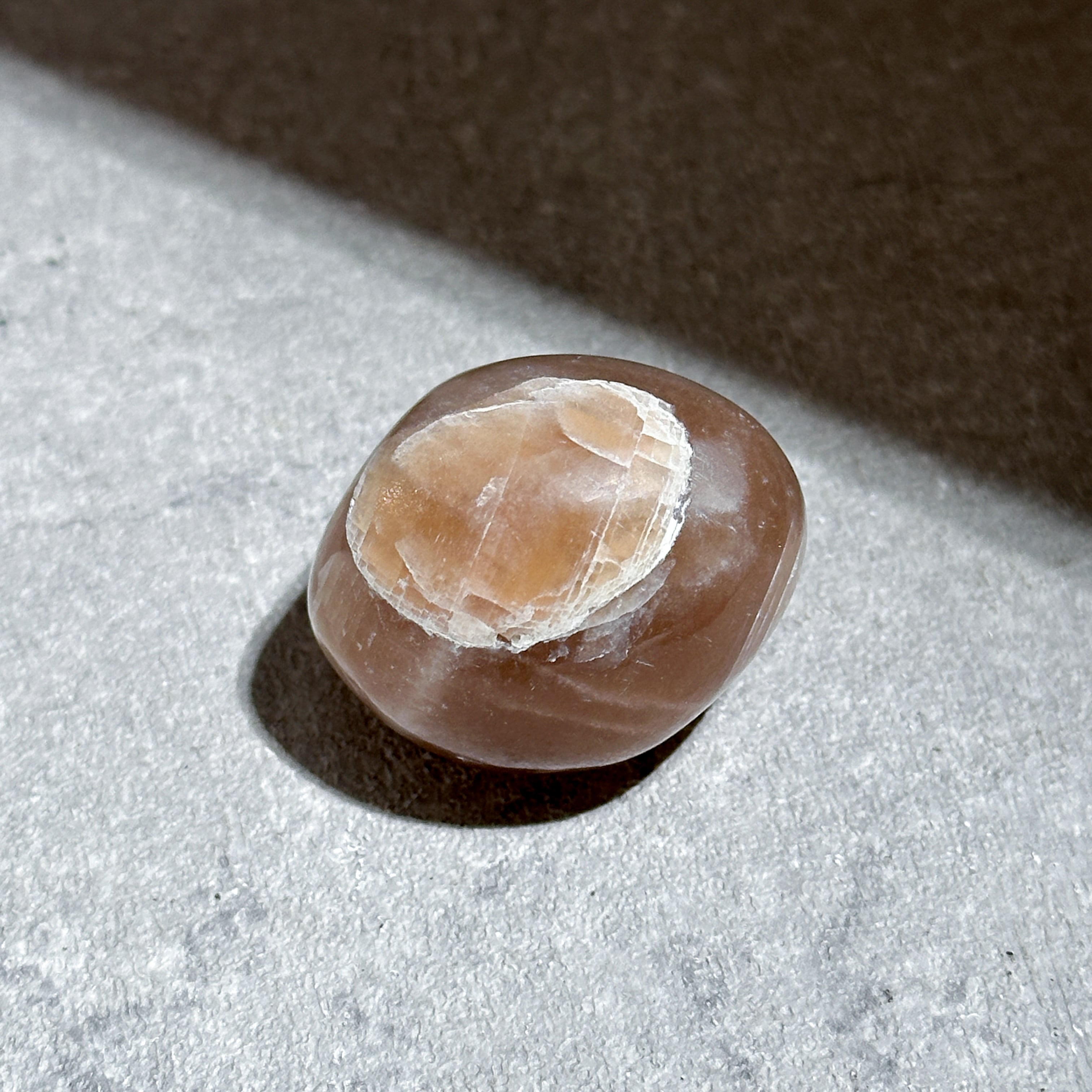 ピーチサン＆ムーンストーン タンブル52◇Peach Sun & Moon Stone