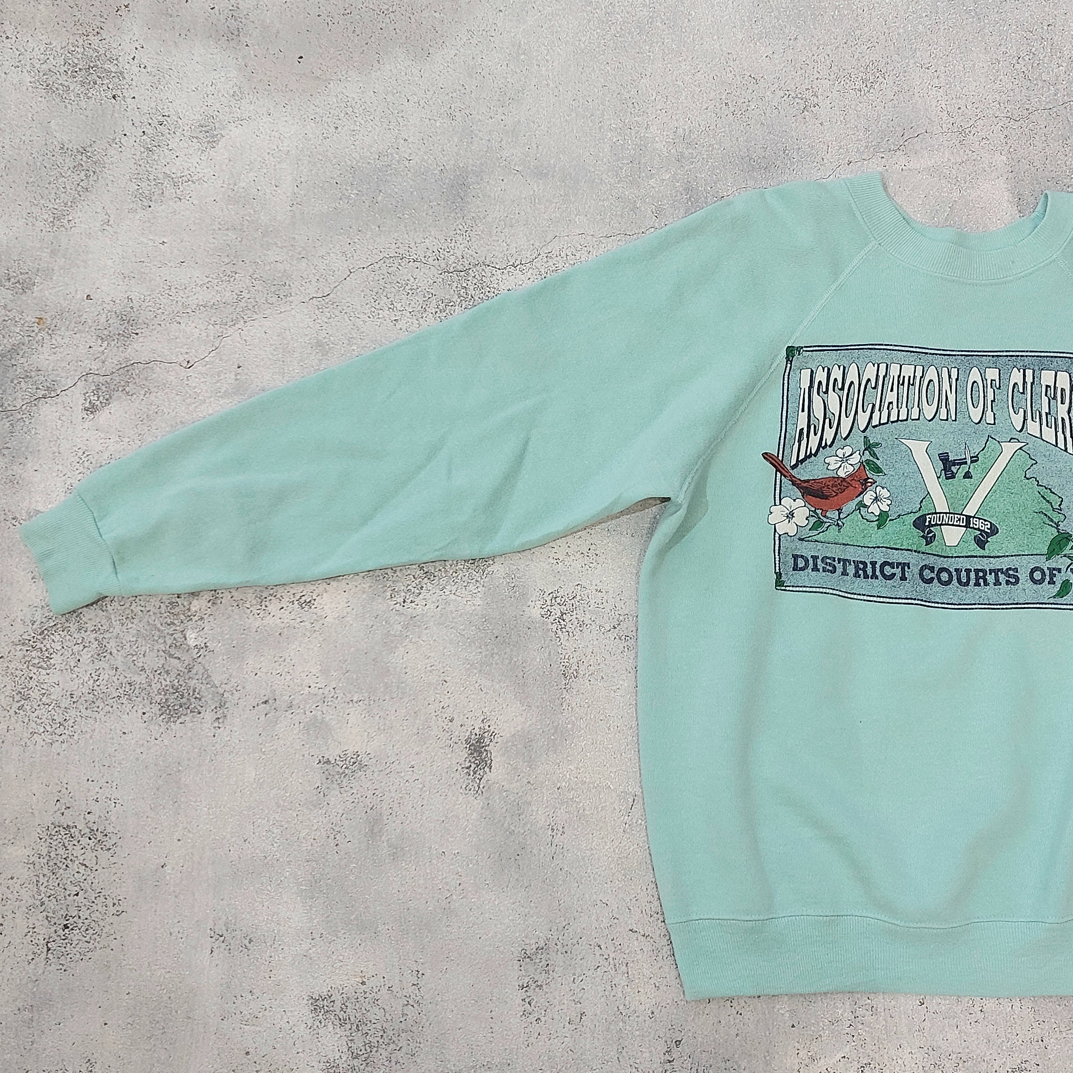 90s Hanes print sweatshirt / Made in USA[fa-766]アメリカ製90年代