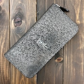 スティングレイ ロングウォレット Obsidian Silver