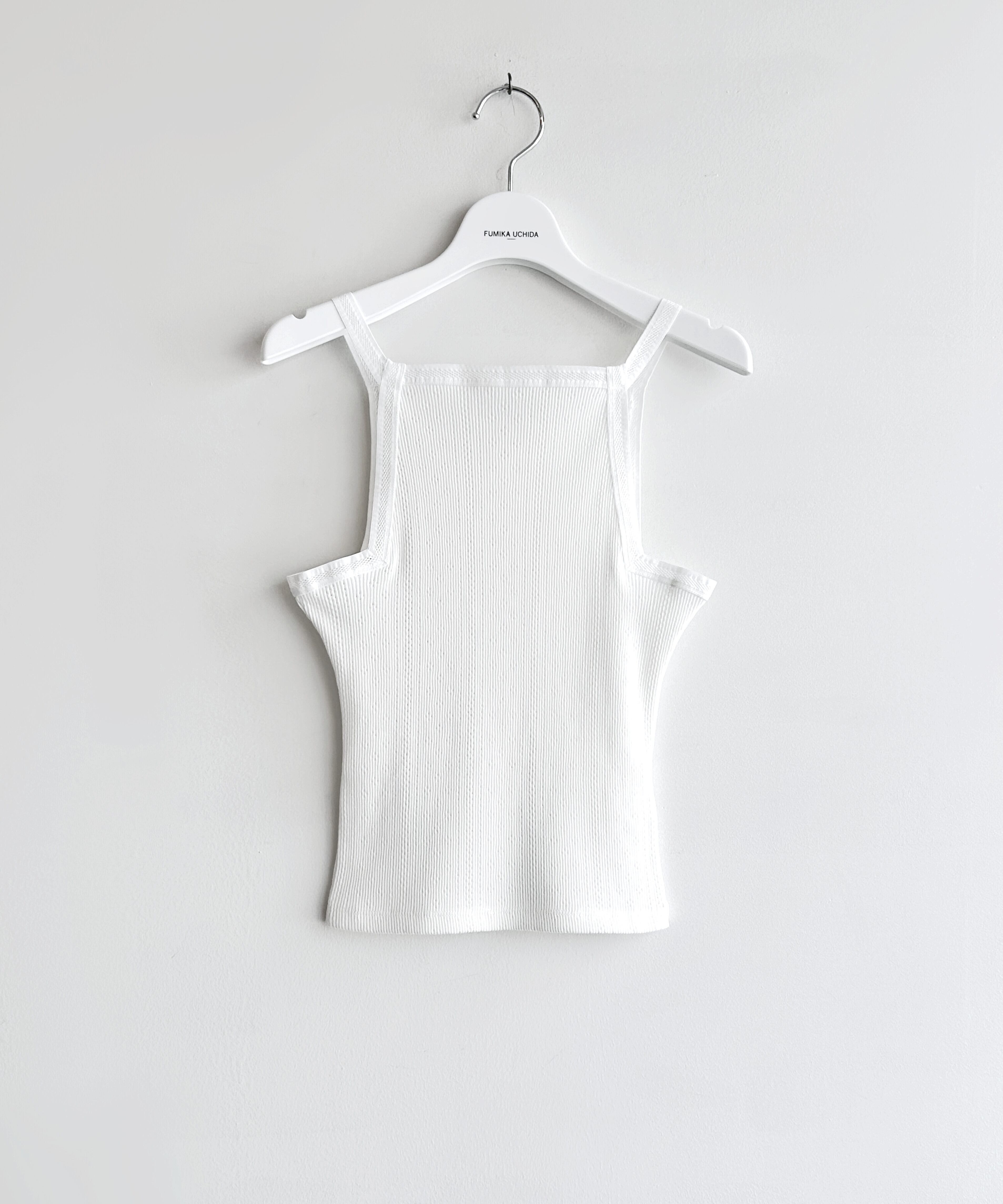 FUMIKA_UCHIDA / FU-V-UW004 EYELET RIB STITCH CAMISOLE FUMIKA_UCHIDA / FU-V-UW004 EYELET RIB STITCH CAMISOLE