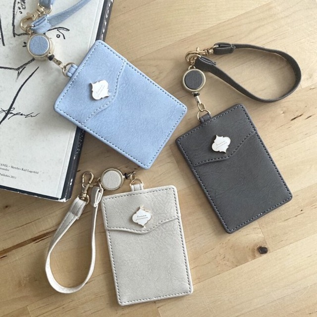 サニーサイド モロッカンプレート リール パスケース  ICカードケース  JW-0581の画像