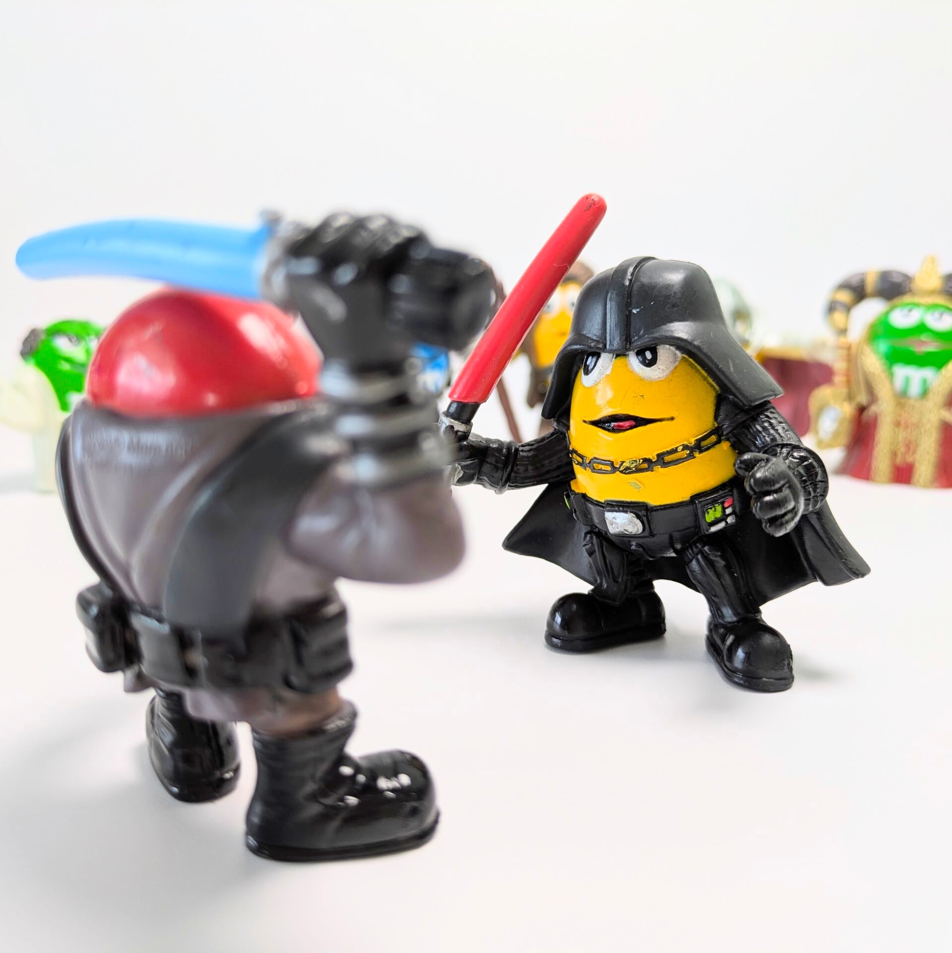 ☆ VINTAGE2005 ☆送料無料！【 STARWARS & m&m's】 PVCフィギュア 8P