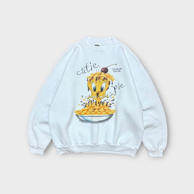 【Used】1990's “TULTEX” Tweety Cutie Pie Graphic Sweatshirt