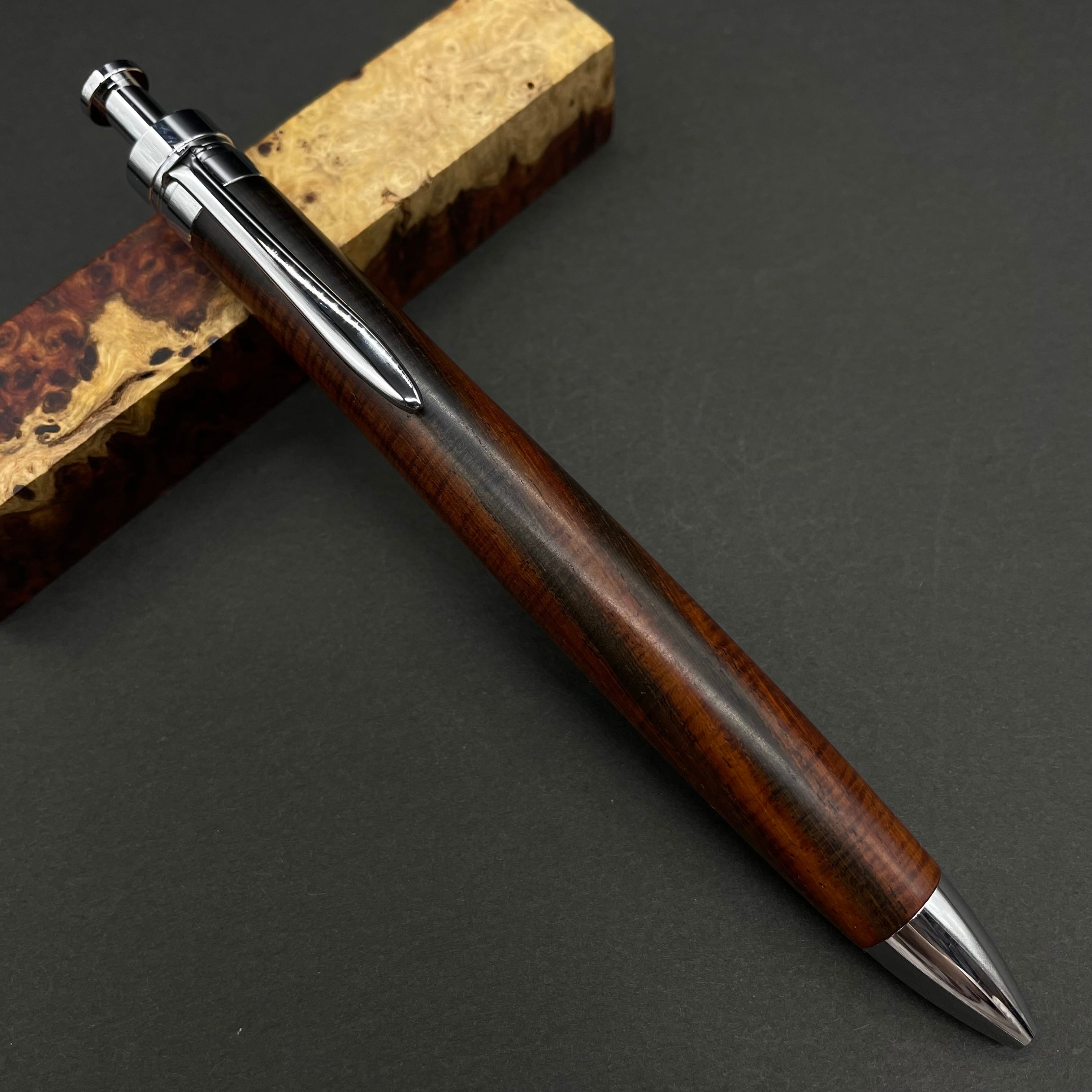 神代栗】木軸ペン 三神シャープ1100 / 三神ボール1000 | 富士瘤 Craft