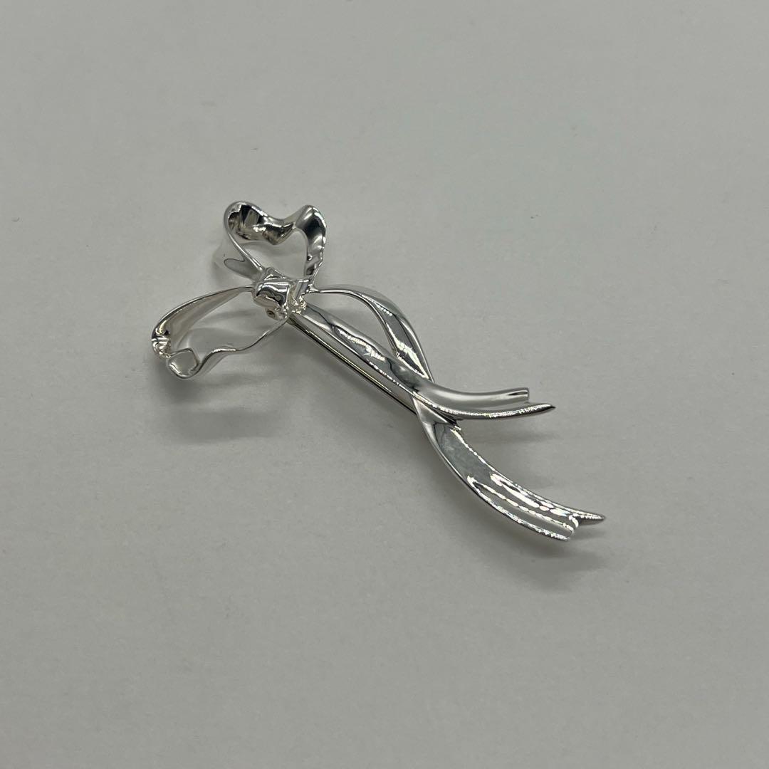 ティファニー TIFFANY リボンモチーフ ブローチ SV925 ヴィンテージ