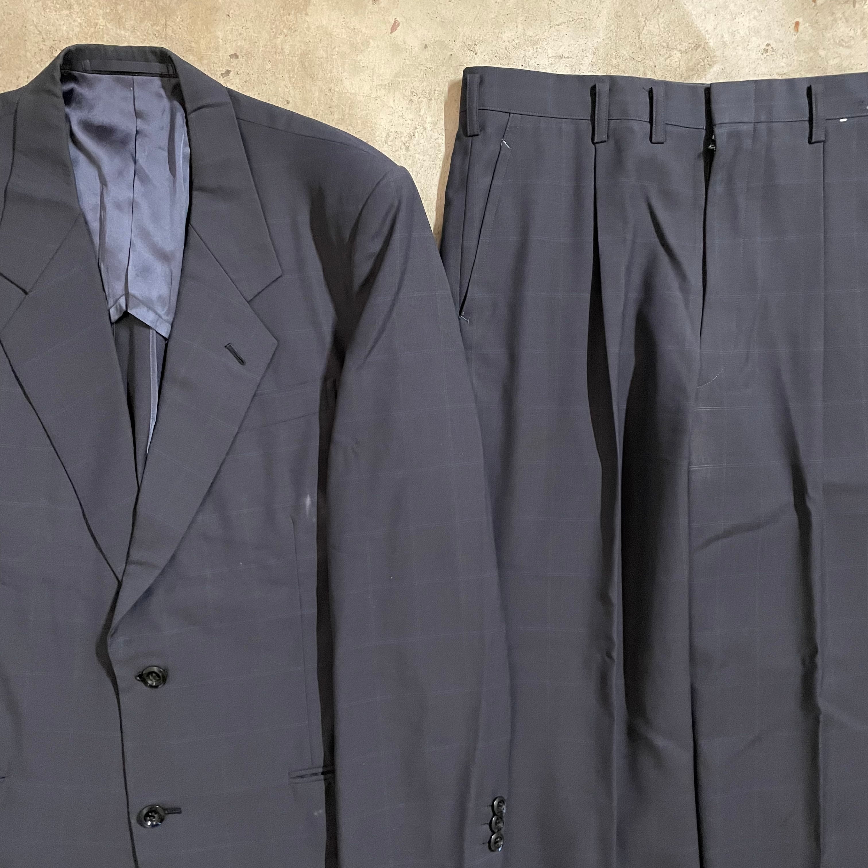 Yves Saint Laurent】checkpattern wool setup suit/イブサンローラン 