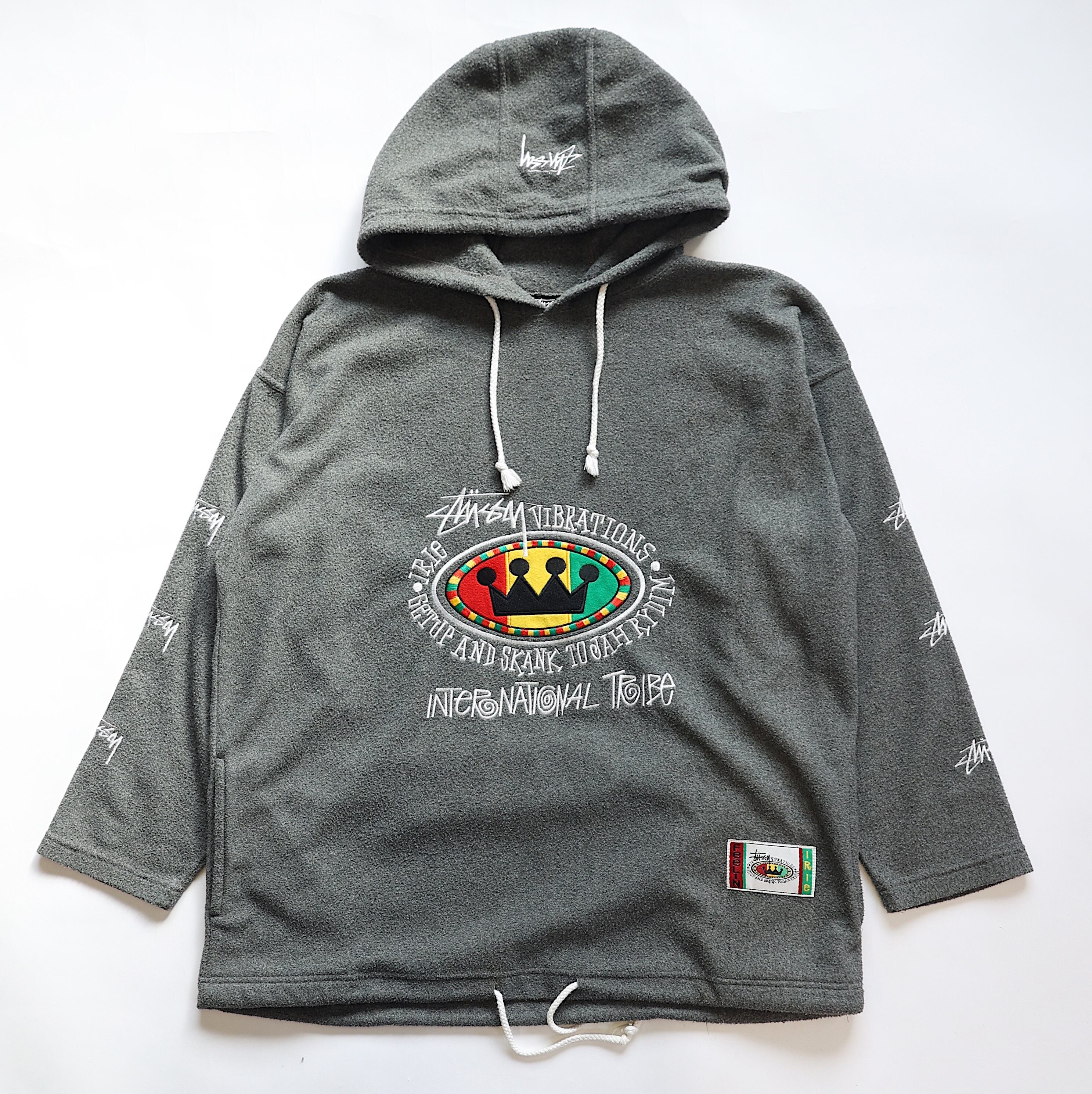 STUSSY FEELIN IRIE RASTA FLEECE HOODIE