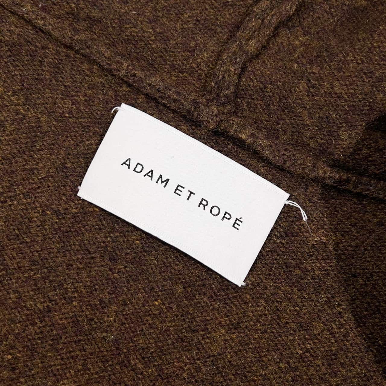 ADAM ET ROPE アダムエロペ フード ウール ニット ロング カーディガン 羽織 F/ブラウン レディース