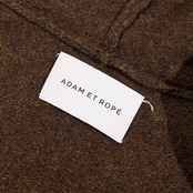 ADAM ET ROPE アダムエロペ フード ウール ニット ロング カーディガン 羽織 F/ブラウン レディース