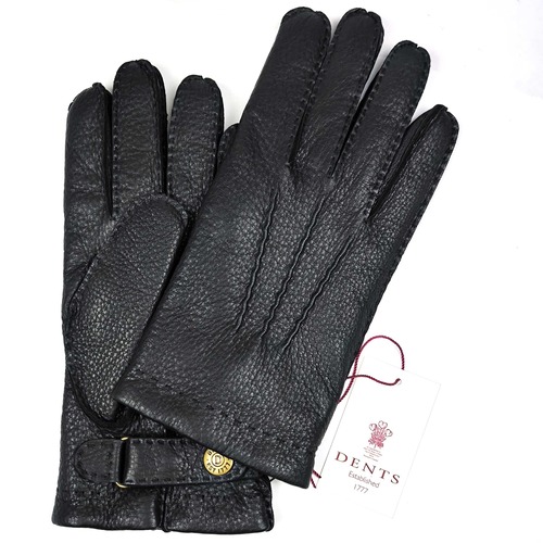 ★定価8.14万円・新品未使用★ デンツ DENTS　ディアスキン×カシミヤライニンググローブ 手袋　ブラック　サイズ8.5（Mサイズ相当）