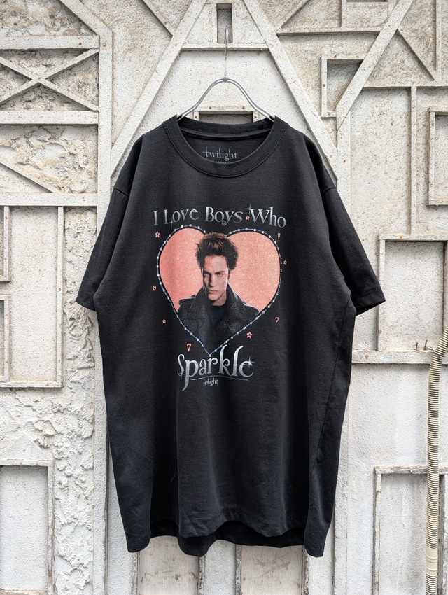 "深緑" REMAKE rhinestone tee / TWILIGHT
