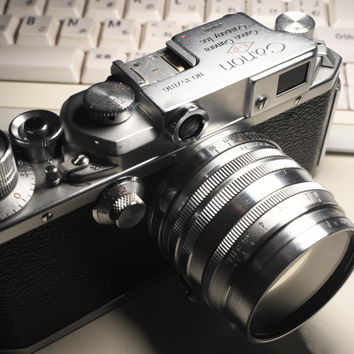 キャノン米軍基地向けレンジファインダーカメラIIf、50mm、35mmレンズ 
