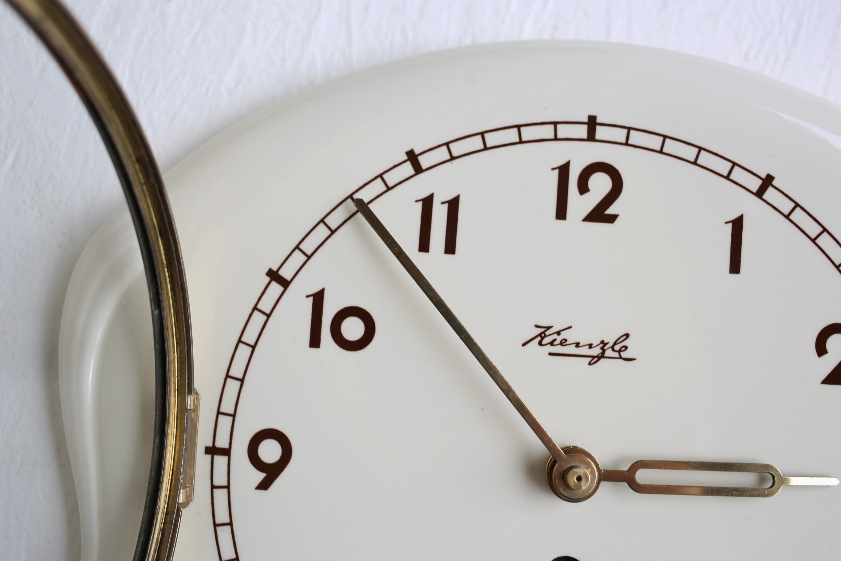 ドイツ アンティーク ヴィンテージ Kienzle キンツレ 陶器 壁掛け時計